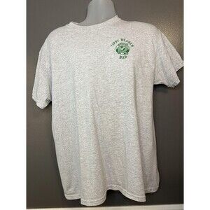 Tipsy Beaver Bar Shirt Mens Large Heather Gray Graphic Tee Superior WI Slogan